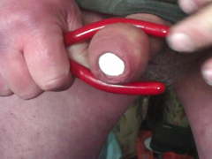 Foreskin + baby oil and a table tennis ball with pliers