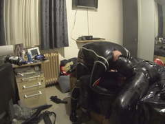 Two rubber guys are having fun