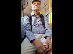 Turkish grandpa in city bus!