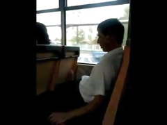 Caught jerking off in the bus