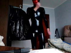 2019-09-18 black catsuit and red mask (test vid)