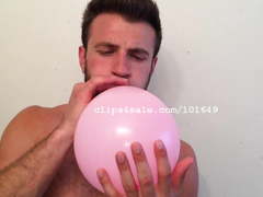 Balloon Fetish - Chris Blowing Balloons Part13 Video2
