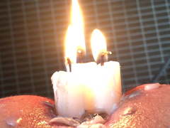 2 Candles not enough - 3 Candles --more wax and Burn