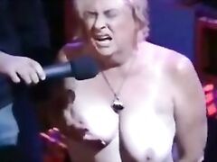 Granny have orgasm in porno show. Amateur older
