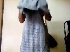Indian cute girl stripping