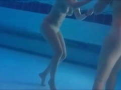 Secretly filmed under water - spa