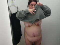 Sexy BBW in a Store's Dressing Room (Preview)
