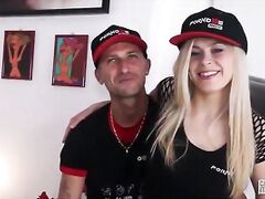CastingAllaItaliana - Italian blonde eats cum during hot sex