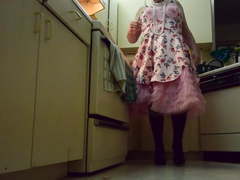 Sissy Ray in Pink Fancy Dress and Petticoats
